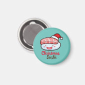 Weihnachts-Sushi-Magnet Magnet (Vorderseite/Rückseite)