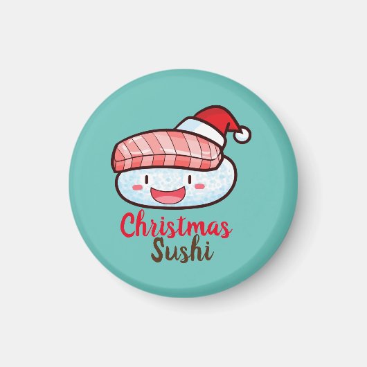 Weihnachts-Sushi-Magnet Magnet (Vorne)