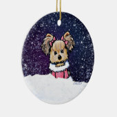 Weihnachts-Süsse Yorkie Terrier Ornament (Rechts)