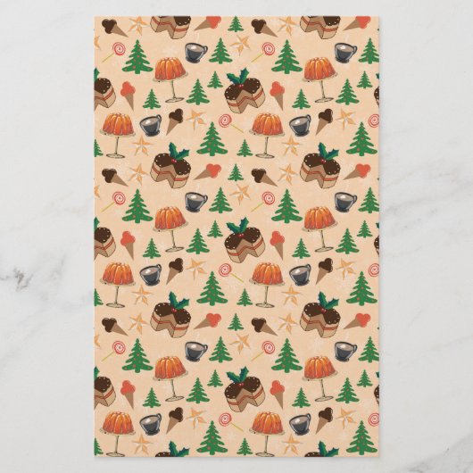Weihnachts-Süßigkeiten Briefpapier (Vorderseite)