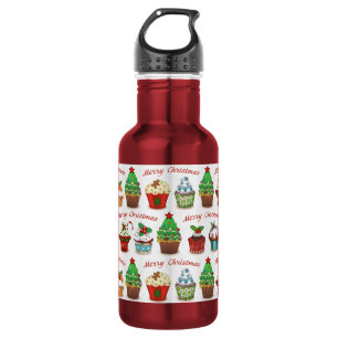 Weihnachts-Süßigkeiten Edelstahlflasche