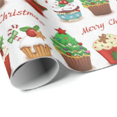 Weihnachts-Süßigkeiten Geschenkpapier (Rolleneckpunkt)