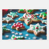 Weihnachts-Süßigkeiten Geschenkpapier Set (Vorderseite 3)