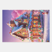 Weihnachts-Süßigkeiten Geschenkpapier Set (Vorderseite)