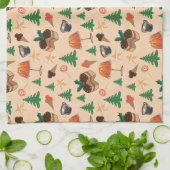 Weihnachts-Süßigkeiten Geschirrtuch (Gefaltet)