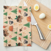 Weihnachts-Süßigkeiten Geschirrtuch (Viertel Falte)