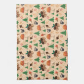 Weihnachts-Süßigkeiten Geschirrtuch (Vertikal)