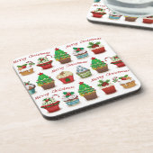 Weihnachts-Süßigkeiten Getränkeuntersetzer (Linke Seite)