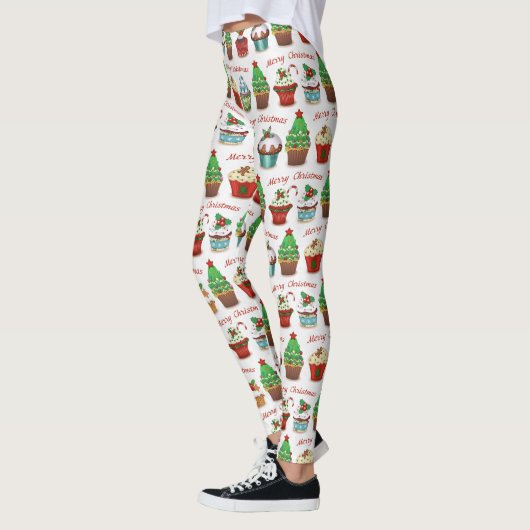 Weihnachts-Süßigkeiten Leggings (Links)