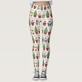 Weihnachts-Süßigkeiten Leggings (Vorderseite)