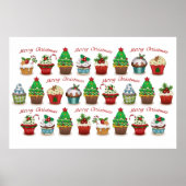 Weihnachts-Süßigkeiten Poster (Vorne)