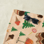 Weihnachts-Süßigkeiten Strandtuch (Beispiel)