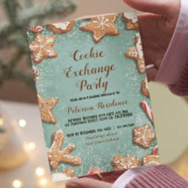 Weihnachts-Süßigkeiten und Cookies Tauschen Party Einladung