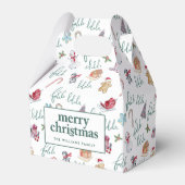 Weihnachts-Süßigkeiten und Snowmen Geschenkschachtel (Vorderseite)