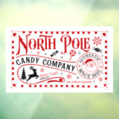 Weihnachts-Süßwarenfirma Nordpol Fensteraufkleber (Blatt 3)