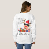 Weihnachts-Swaetshirt Sweatshirt (Schwarz voll)