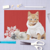 Weihnachts-Sweater-Cat-Tissue Seidenpapier (Handwerk)