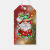 Weihnachts-Sweater Gnome Holiday Lights Tangle Geschenkanhänger (Rückseite)