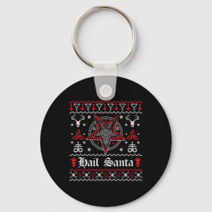 Weihnachts-Sweater Hail Santa Pentagram Xmas S Schlüsselanhänger
