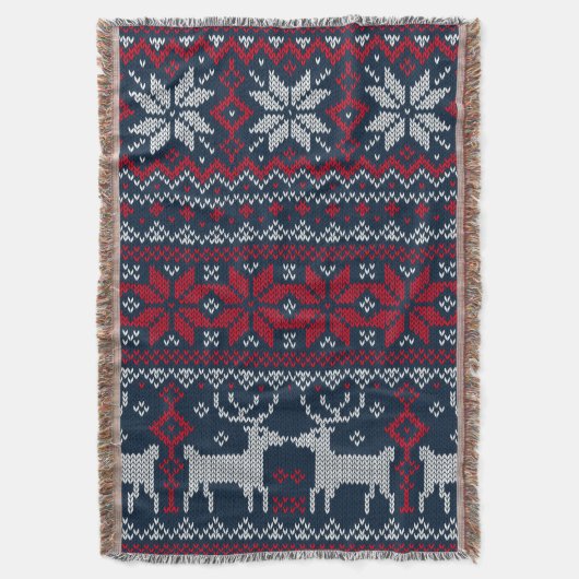 Weihnachts-Sweater Holiday Blanket Decke (Vorderseite Vertikal)