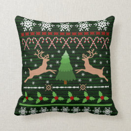 Weihnachts-Sweater-Holiday Reindeer Kissen