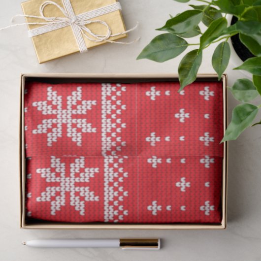 Weihnachts-Sweater Hört Schneeflocken Weihnachten Seidenpapier (Geschenk)