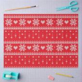 Weihnachts-Sweater Hört Schneeflocken Weihnachten Seidenpapier (Basteln)