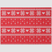 Weihnachts-Sweater Hört Schneeflocken Weihnachten Seidenpapier (Vorderseite)