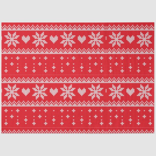 Weihnachts-Sweater Hört Schneeflocken Weihnachten Seidenpapier (Vorderseite)