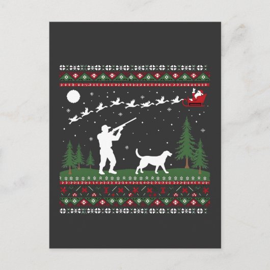 Weihnachts-Sweater Jagdsaison Weihnachten (Vorderseite)