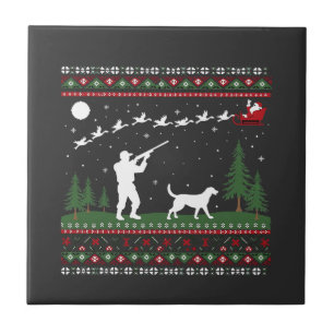 Weihnachts-Sweater Jagdsaison Weihnachten Fliese