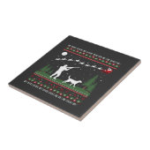 Weihnachts-Sweater Jagdsaison Weihnachten Fliese (Seite)