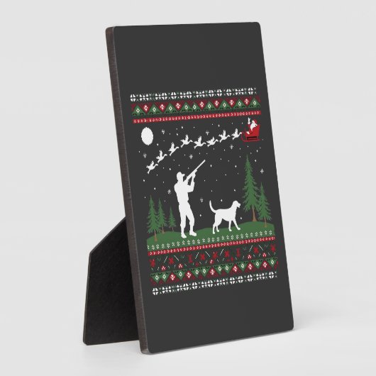Weihnachts-Sweater Jagdsaison Weihnachten Fotoplatte (Seite)