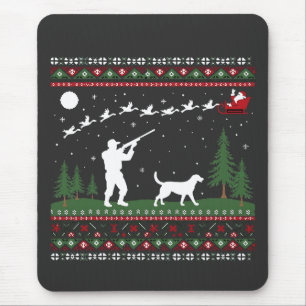 Weihnachts-Sweater Jagdsaison Weihnachten Mousepad