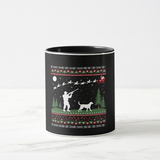 Weihnachts-Sweater Jagdsaison Weihnachten Tasse (Zentrum)