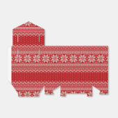 Weihnachts-Sweater Knittern Muster - RED Geschenkschachtel (Ungefaltet)