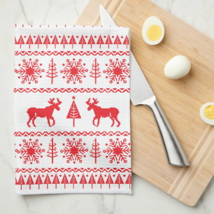 Weihnachts-Sweater-Muster Handtuch