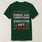 Weihnachts-Sweater nicht gefunden frohe Weihnachte T-Shirt (Design vorne)