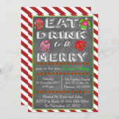 Weihnachts-Sweater-Party Einladung (Vorne/Hinten)