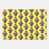 Weihnachts-Sweater-Pinguin Geschenkpapier Set (Vorderseite 2)