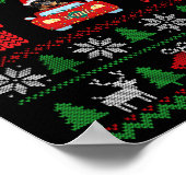 Weihnachts-Sweater Rottweiler Weihnachten mit Weih Poster (Ecke)