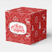 Weihnachts-Sweater-Strick Geschenkschachtel (Vorderseite)