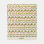 Weihnachts-Sweater Strip Nostalgischer Feiertag Na Fleecedecke (Vorderseite)