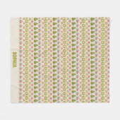 Weihnachts-Sweater Strip Nostalgischer Feiertag Na Fleecedecke (Vorderseite (Horizontal))