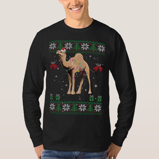 Weihnachts-Sweater Trees Lichter Ornament kam T-Shirt (Vorderseite)