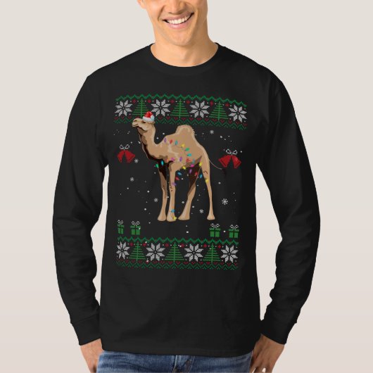 Weihnachts-Sweater Trees Lichter Ornament kam T-Shirt (Vorderseite)