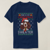 Weihnachts-Sweater Weihnachtsmann Englisch Springe T-Shirt (Design vorne)