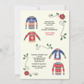 Weihnachts-Sweaters Feiertag Einladung (Vorderseite)