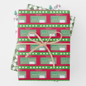 Weihnachts-Sweaters Sheets Wrapping Paper Fahrrad Geschenkpapier Set (Beispiel)