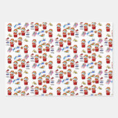Weihnachts-Sweaters Sheets Wrapping Paper Santa Geschenkpapier Set (Vorderseite 3)